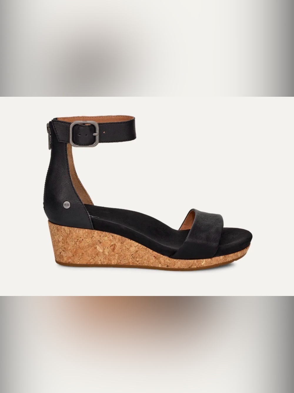UGG Zoe II Wedge Open Toe Cork Sandal SN 1102674 Size 7.5